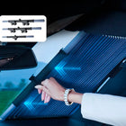Parasol retráctil para auto la solución perfecta para mantener tu vehículo fresco y protegido.