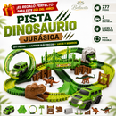 Pista Dinosaurio Jurásica 277 Piezas con 2 Autitos Eléctricos, Loop y Túnel