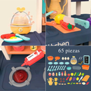 Cocina de Juguete Moderna 65 Piezas con Luces, Sonidos y Agua