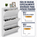 Zapatero Metálico Ultrafino de Pared | Organizador Vertical hasta 20 Pares