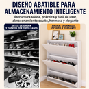 Zapatero Metálico Ultrafino de Pared | Organizador Vertical hasta 20 Pares