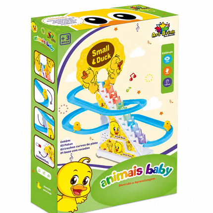 Pista de Patitos con Escalera Automática y Tobogán Musical