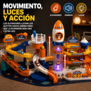 Mega Circuito Espacial Interactivo | Cohetes, Garaje, Elevadores y 10 Autitos
