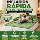 Colchón Inflable ComfortAir | Bomba Eléctrica Integrada e Inflado Automático