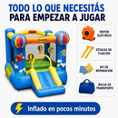 Castillo Inflable Globo Mágico con Tobogán | Parque de Juegos para Niños