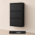 Zapatero Metálico Ultrafino de Pared | Organizador Vertical hasta 20 Pares