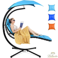 Tumbona Colgante Premium | Descanso Flotante con Toldo