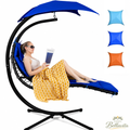 Tumbona Colgante Premium | Descanso Flotante con Toldo