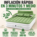 Colchón Inflable ComfortAir | Bomba Eléctrica Integrada e Inflado Automático