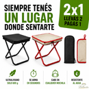2 Banquitos Plegables UltraCompact | Llevás 2 y Pagás 1