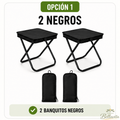 2 Banquitos Plegables UltraCompact | Llevás 2 y Pagás 1