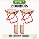 2 Banquitos Plegables UltraCompact | Llevás 2 y Pagás 1