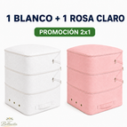 Blanco + Rosa Claro
