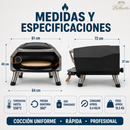 Horno Portátil a Gas con Piedra Giratoria y Puerta