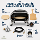 Horno Portátil a Gas con Piedra Giratoria y Puerta
