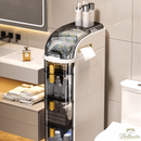 Organizador Estrecho con Cajones para Baño | Compacto, Impermeable, con Ruedas y Porta Pañuelos Integrado