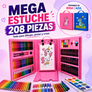 Mega Estuche Creativo 208 Piezas | Todo para Dibujar, Pintar y Crear