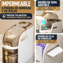 Organizador Estrecho con Cajones para Baño | Compacto, Impermeable, con Ruedas y Porta Pañuelos Integrado