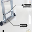 Escalera Articulada 4×4 – 16 Peldaños – Capacidad 150 kg – Uso Profesional