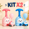 Kit x2 Autos Impulsados por Globos 2 en 1 | Con Lanzador Espacial