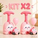 Kit x2 Autos Impulsados por Globos 2 en 1 | Con Lanzador Espacial