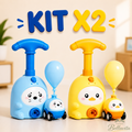 Kit x2 Autos Impulsados por Globos 2 en 1 | Con Lanzador Espacial