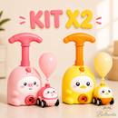Kit x2 Autos Impulsados por Globos 2 en 1 | Con Lanzador Espacial