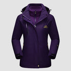 3-in-1 Waterproof Winter Coat, Fleece Lined,Two-Piece Suit, Hooded Ski & Hiking Jacket