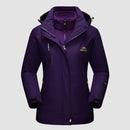 3-in-1 Waterproof Winter Coat, Fleece Lined,Two-Piece Suit, Hooded Ski & Hiking Jacket