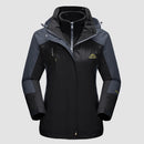 3-in-1 Waterproof Winter Coat, Fleece Lined,Two-Piece Suit, Hooded Ski & Hiking Jacket