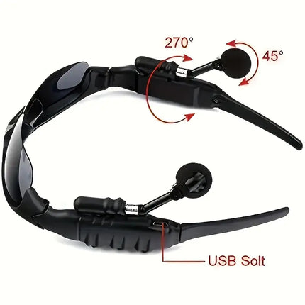 GAFAS INTELIGENTES INALAMBRICAS CON BLUETOOTH Y MICROFONO INTEGRADO
