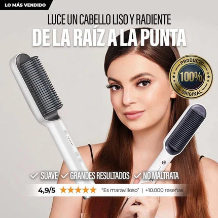 CEPILLO ELECTRICO ALISADOR, PEINA Y DESLUMBRA EN SEGUNDOS!