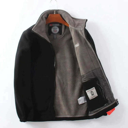 Men's hooded jacket with double-layer lining
