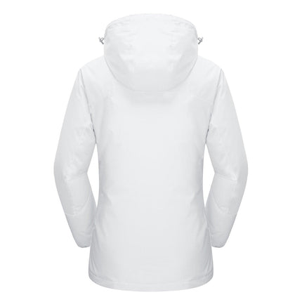 3-in-1 Waterproof Winter Coat, Fleece Lined,Two-Piece Suit, Hooded Ski & Hiking Jacket
